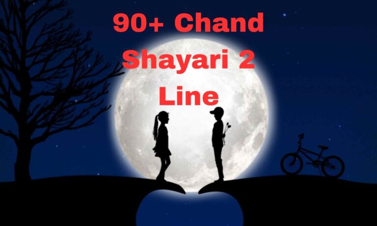90+ Chand Shayari 2 Line
