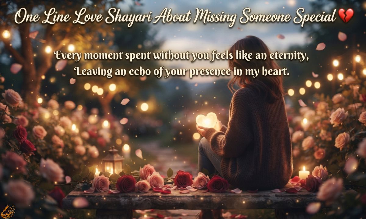 One Line Love Shayari About Missing Someone