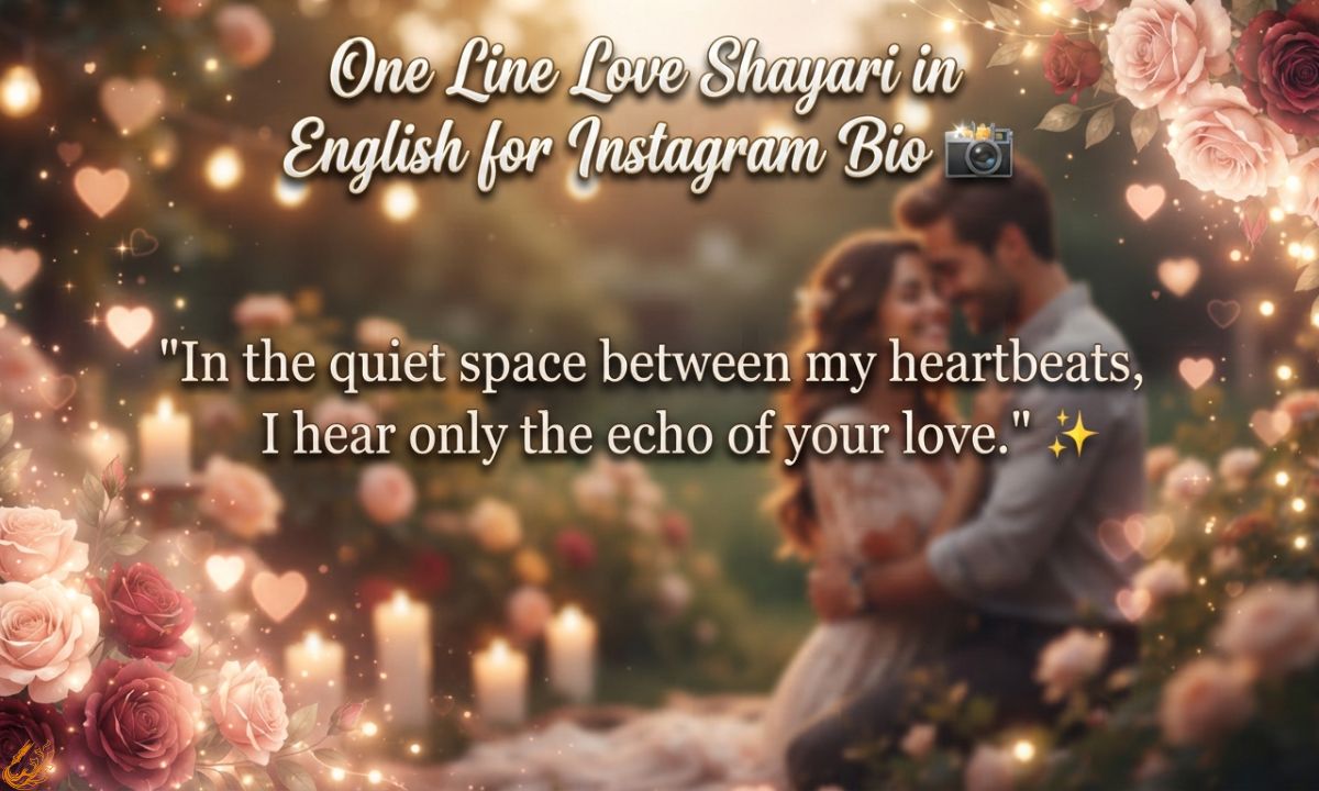 One Line Love Shayari in English