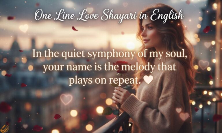 One Line Love Shayari in English