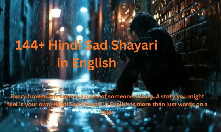 Hindi Sad Shayari in English