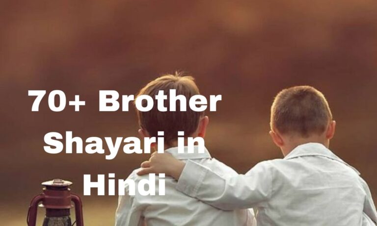 70+ Brother Shayari in Hindi
