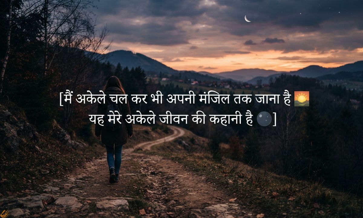 Alone Life Sad Shayari Hindi