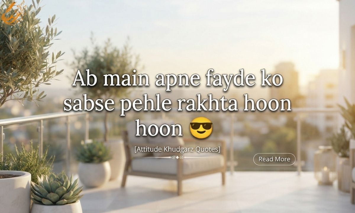 Attitude Khudgarz Quotes