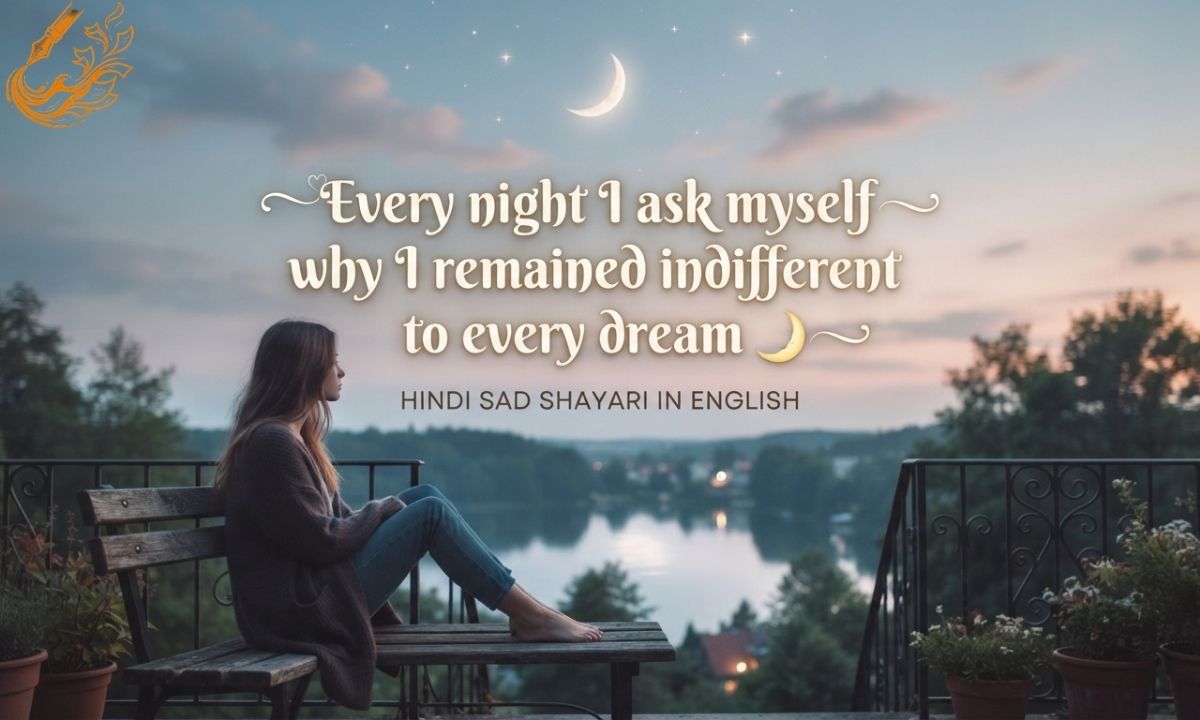 Hindi Sad Shayari in English