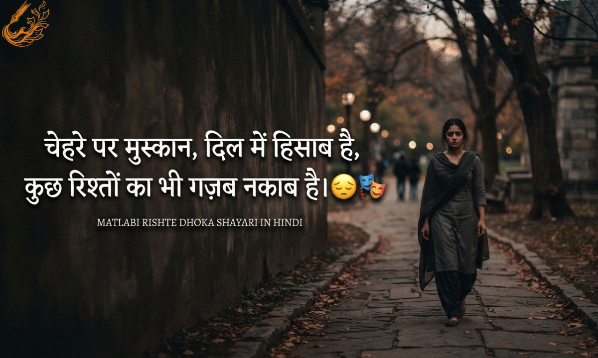 Matlabi Rishte Dhoka Shayari in Hindi