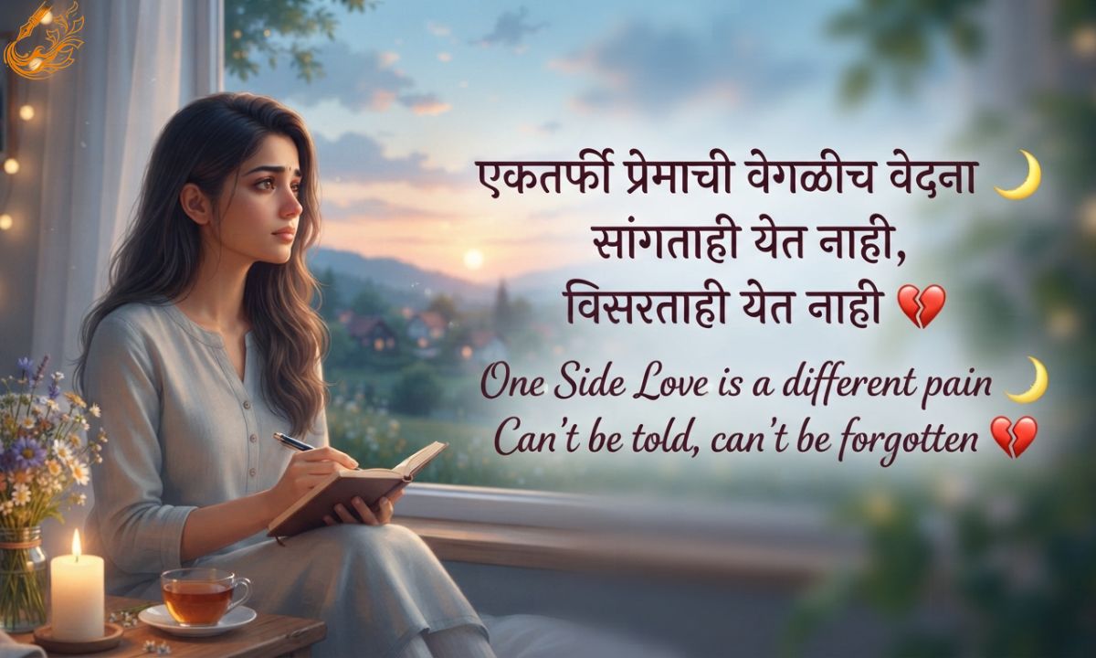 One Side Love Shayari Marathi