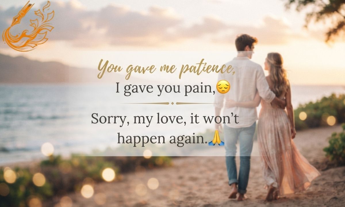 Sorry Shayari in English for Boyfriend