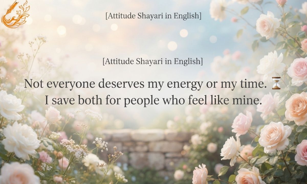 Attitude Shayari in English