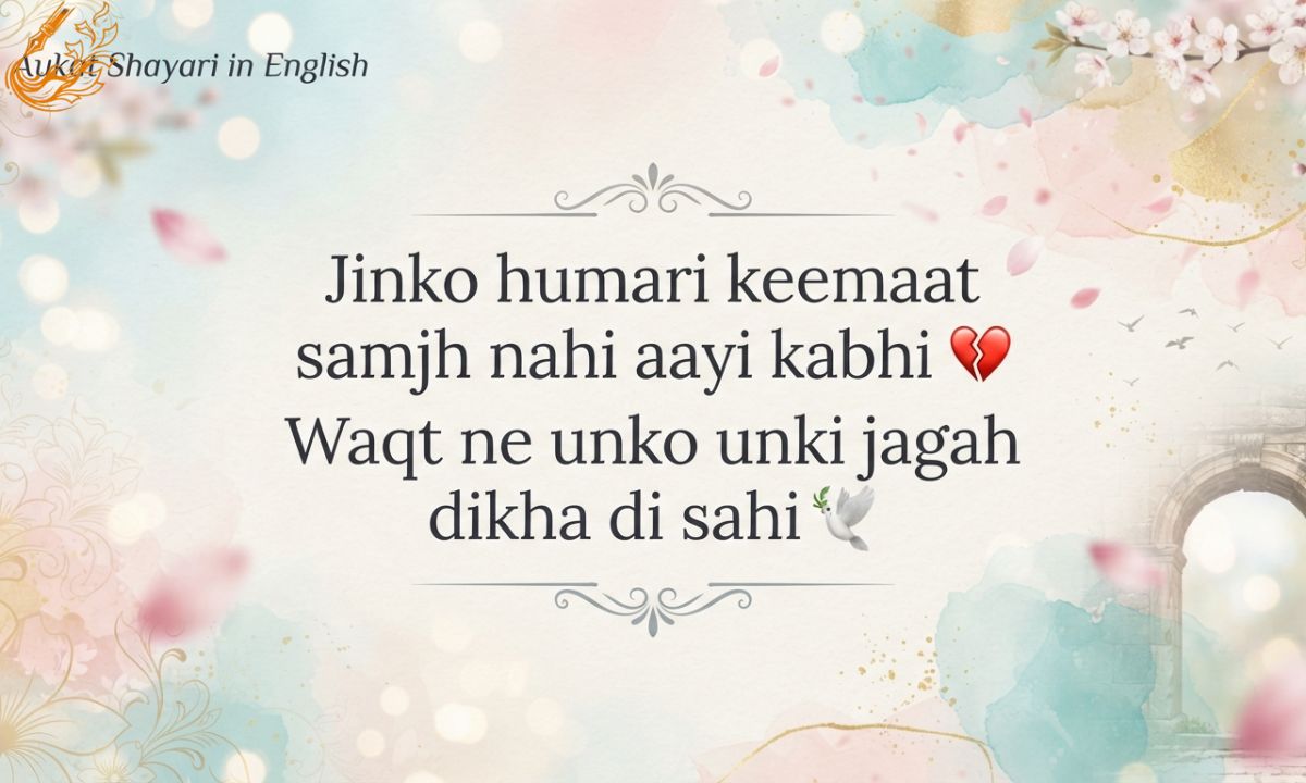 Aukat Shayari in English