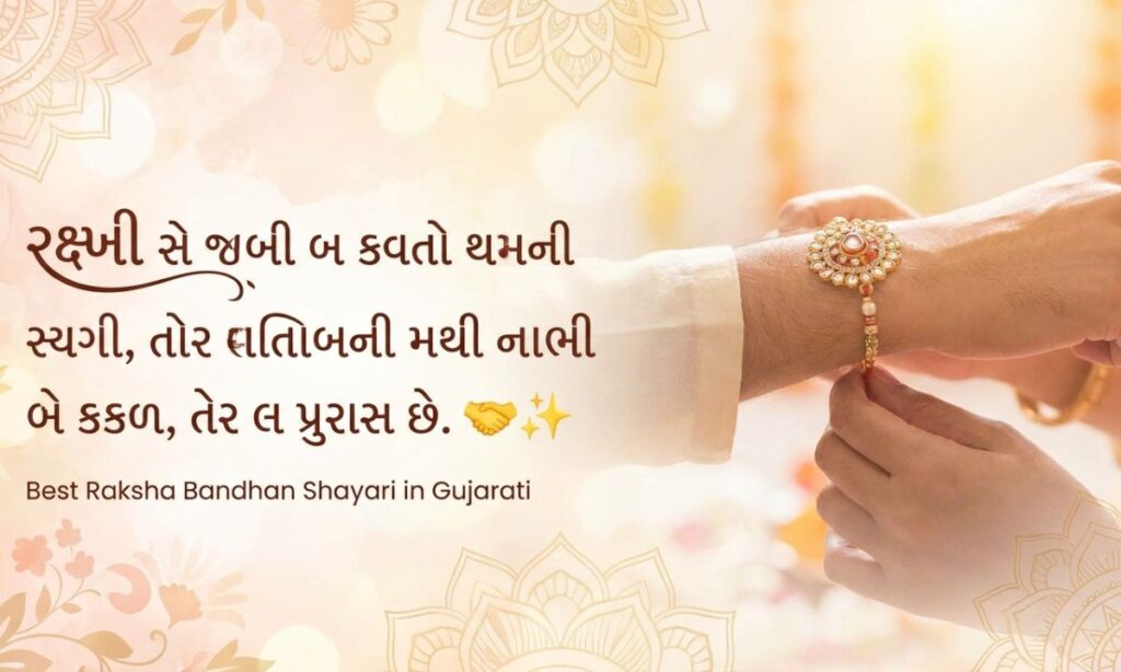 Best Raksha Bandhan Shayari in Gujarati