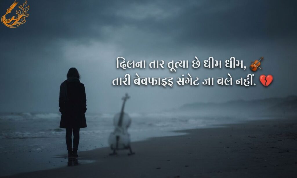 Bewafa Shayari Lyrics in Gujarati
