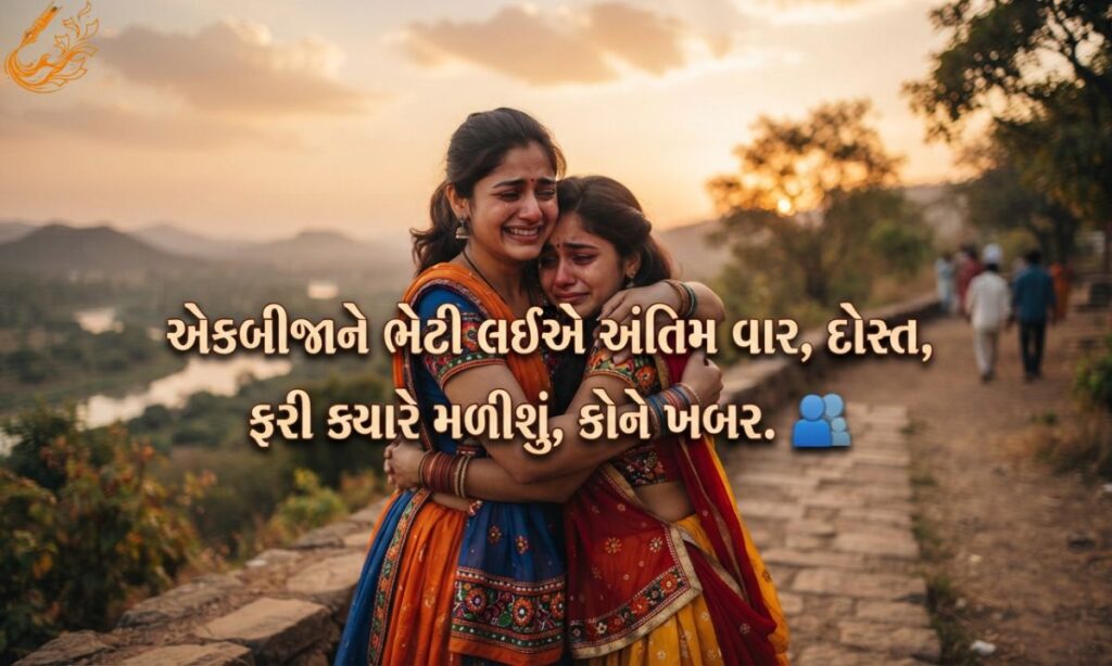 Friend Viday Shayari in Gujarati
