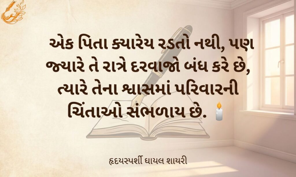 Heart Touching Ghayal Shayari in Gujarati 
