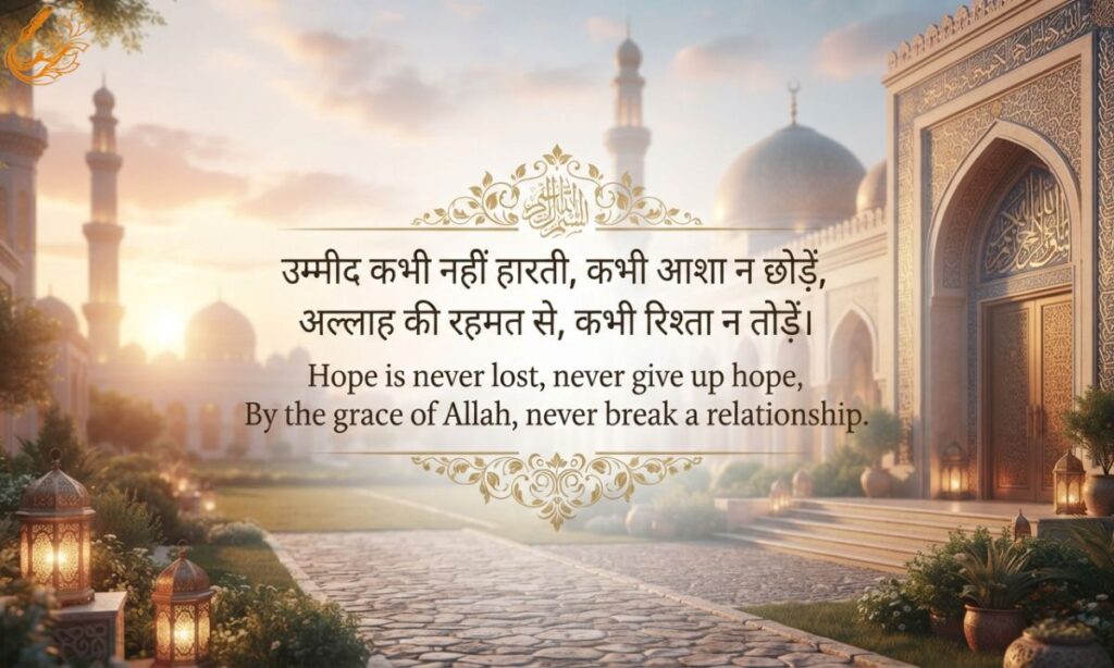 Islamic shayari hindi english