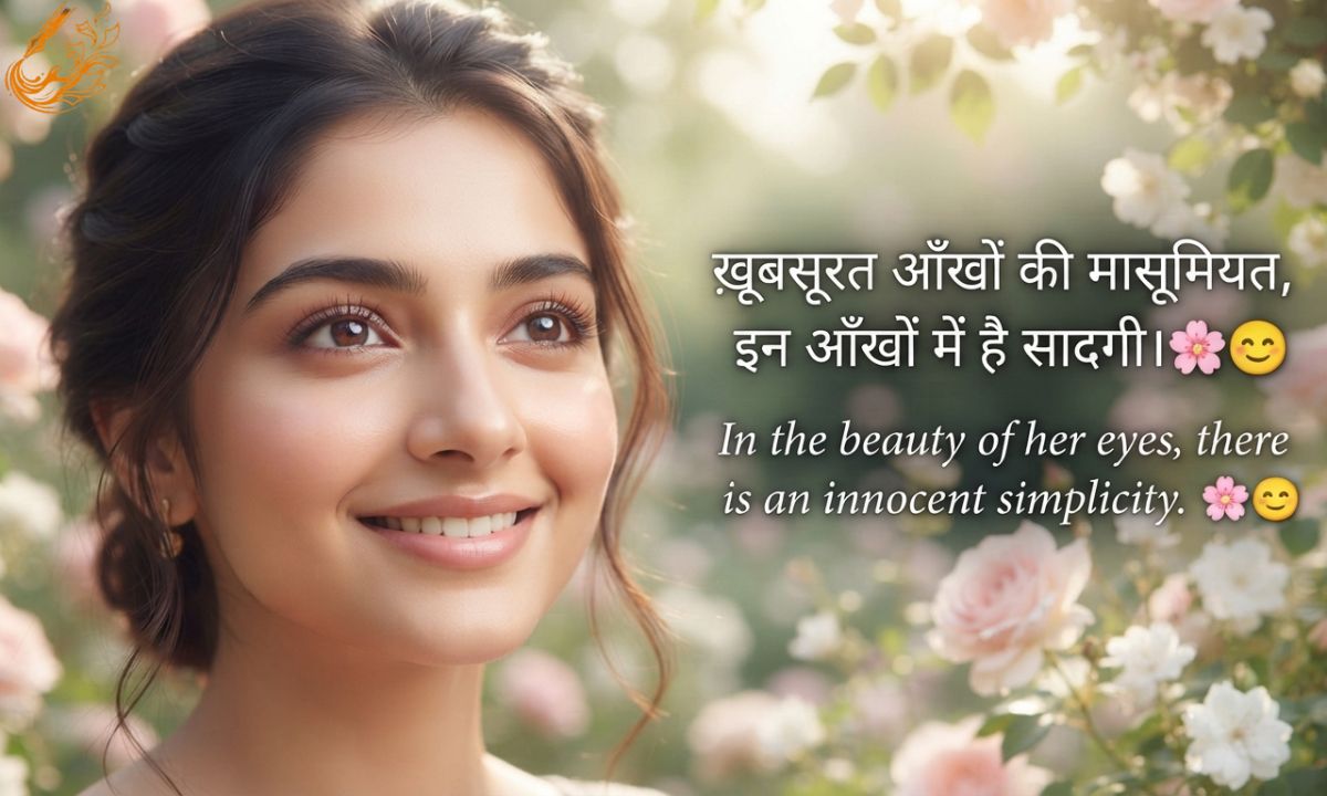 Khubsurat aankhen shayari​