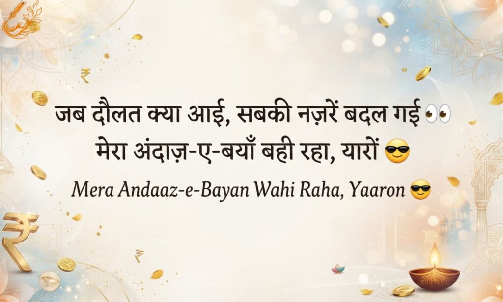 Paisa Attitude Shayari