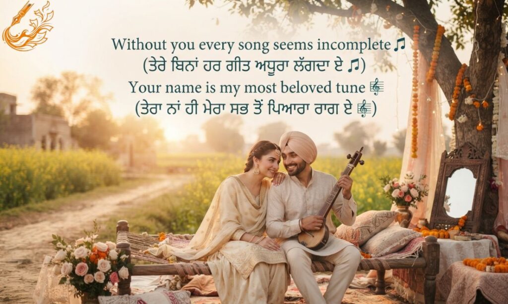 Punjabi Love Shayari 4 Lines