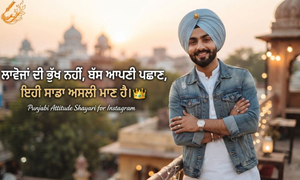 Punjabi Shayari attitude boy For Instagram