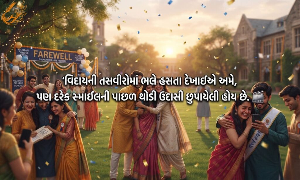 School College Viday Shayari in Gujarati