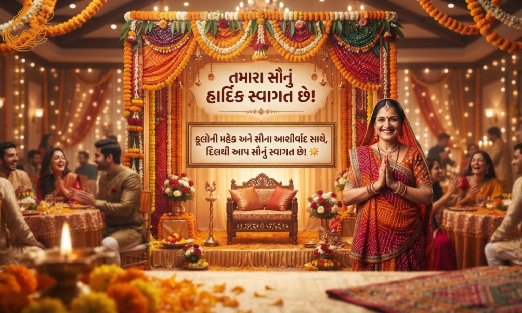 Welcome Shayari for a Function in Gujarati