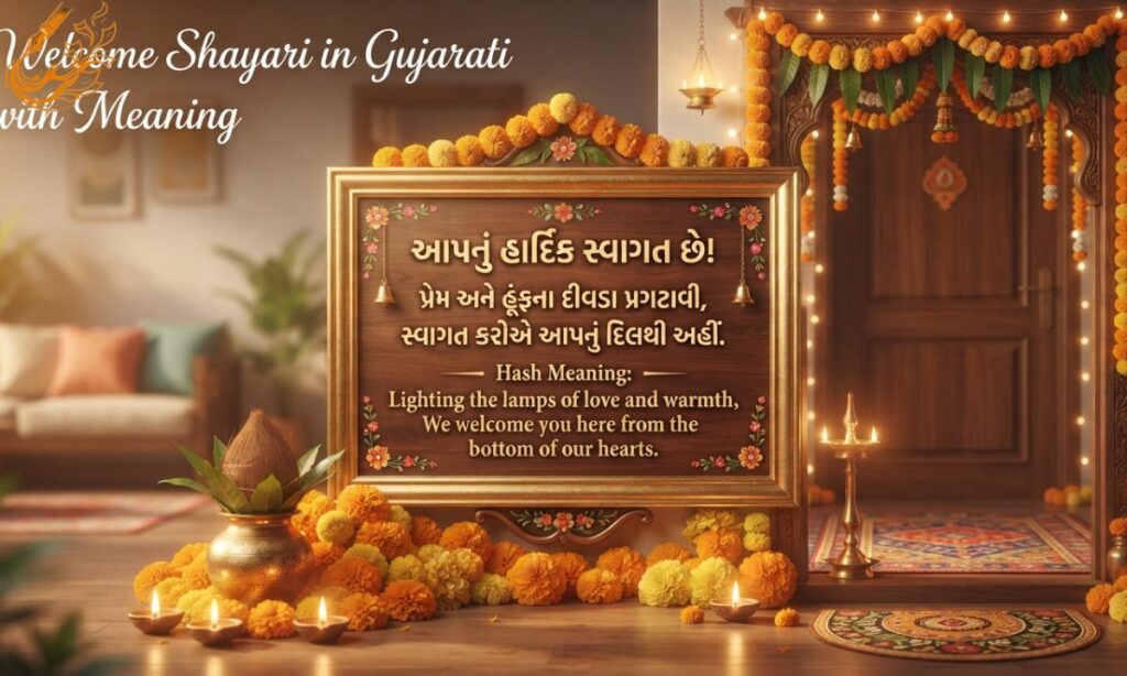 Welcome Shayari in Gujarati with Meaning