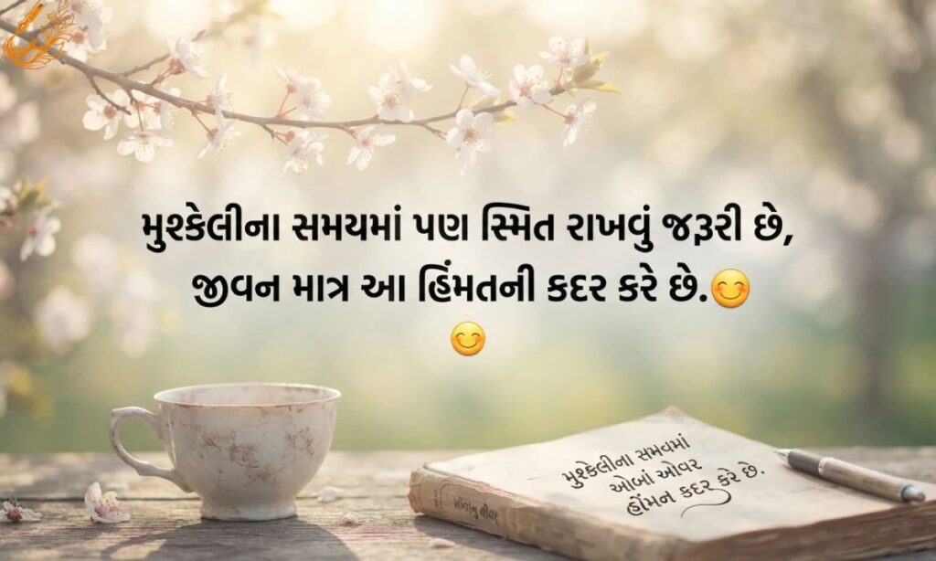mushkil zindagi shayari in Gujarati