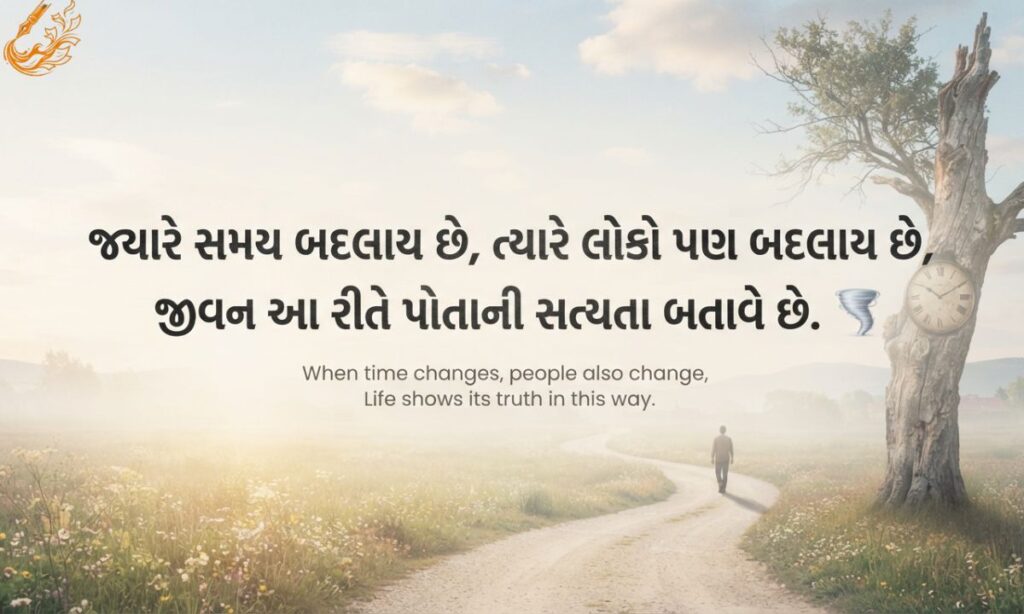 waqt zindagi shayari in Gujarati