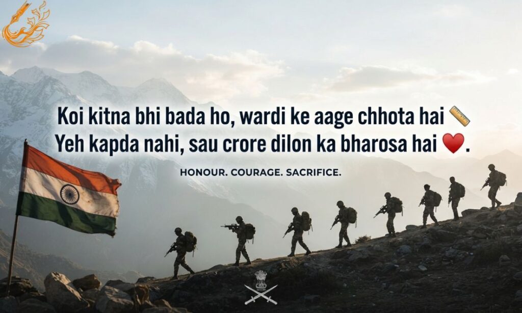 Indian Army Shayari Attitude